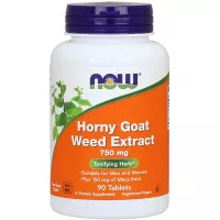 Now Supplements, Hot Goat Weed Extract 750 mg plus 150 mg Maca Root, Toning Herbs *, 90 Tablets