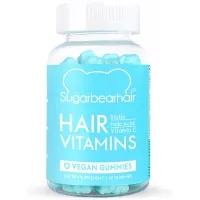 SugarBearHair Vitamins, Vegetarian Gummy Hair Vitamins with Biotin, Vitamin D, Vitamin B-12, Folic Acid, Vitamin A (1 Month Supply)