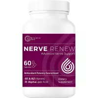 Life Renew: Nerve Renew Advanced Nerve Support - Alternative Nerve Pain Treatment with Alpha Lipoic Acid and Vitamin B Complex - Dietary Supplement - 60 Capsules - Antioxidant Potency Guaranteed