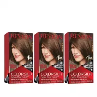 Revlon Colorsilk Beautiful Color Permanent Hair Color with 3D Gel Technology & Keratin, 100% Gray Coverage Hair Dye, 41 Medium Brown, 4.4 oz 