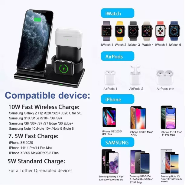 Hoidokly 3 in 1 best sale wireless charger