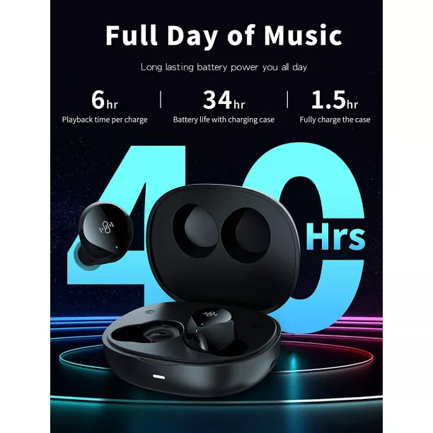 Boltune earbuds best sale battery life