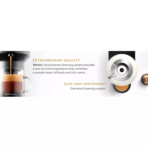 Nespresso Vertuo Next Coffee and Espresso Maker by De'Longhi, White