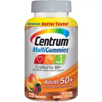 Buy Centrum Multigummies Adults 50+, Gluten-Free, B12, D, E, 120 Count Online in Pakistan