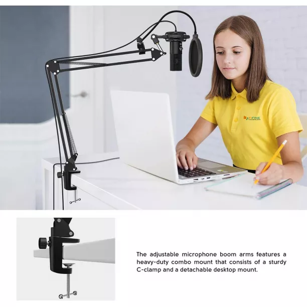  FIFINE USB Recording PC Microphone Kit, Computer