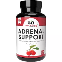 WINNING NATURALS Adrenal Support Supplements & Cortisol Manager to Help Adrenal Health Fatigue, Stress Relief & Anxiety with Ashwagandha, L-Tyrosine, Licorice, Rhodiola, B5 Vitamin - 180 Vegan Caps
