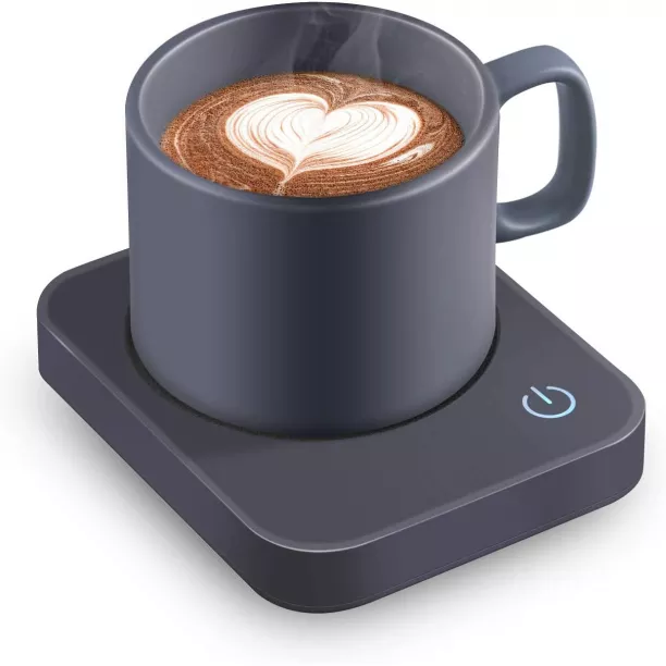 Coffee Mug Warmer - 20W Portable Mug Warmer For Desk, Coffee Cup Warmer  With Auto Shut Off, Candle Warmer Plate For Travel, Office And Home, Black  (No Cup)