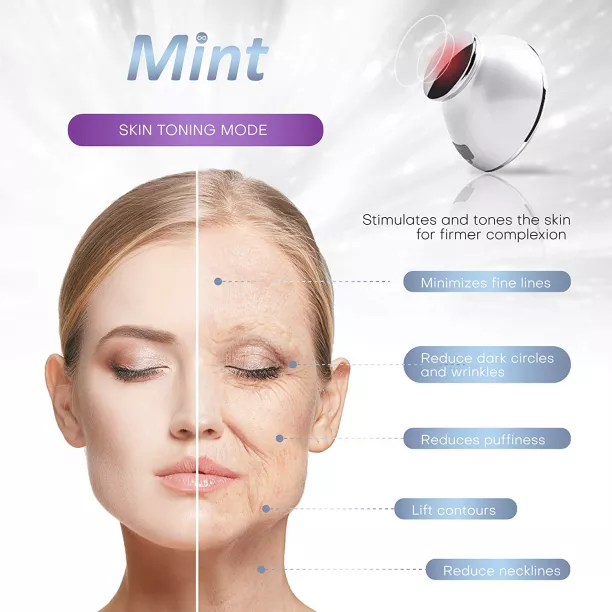 MINT Sonic Facial Cleansing Brush and Massager Waterproof