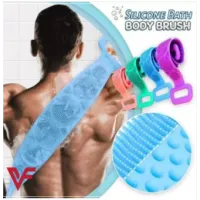 Silicone Bath Belt Body Wash Body Scrubber Belt With Double Side Shower Belt Back Scrubber Bath Brush Bath Scrubber