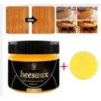 Beeswax Furniture Polish,Wood Seasoning Beewax - Natural Wood Wax Traditional Beeswax Polish for Wood & Furniture,Beewax Wood Polish and Cleaner for Furniture Care (85g)