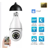 360° Wifi Panorama Camera E27 Bulb Panoramic Night Vision Two Way Audio