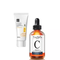 TruSkin Vitamin C Skin Brightening & Anti Aging Serum with Face cleanser