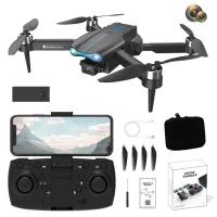 E99 MAX Folding Design WiFi Optical Flow Hovering Quadcopter Dual-Lens RC Drone with 1 Battery