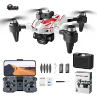 K12 Max Obstacle Avoidance Drone Optical Flow Positioning Brushless Motor Aircraft, with 2 Battery