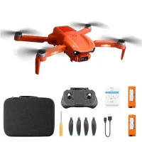 4DRC F12 6K Drone Brushless ESC Dual Camera GPS Folding RC Aircraft Smart Follow Remote Control Airplane Toy (Dual Batteries) - Orange
