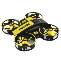 JJRC RH821 4-Axis Cool LED Light RC Drone 360-Degree Roll Over Stunt Aerial Show Remote Control Quadcopter - Yellow