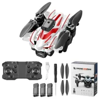 K12 Max Obstacle Avoidance Drone 3 Camera Optical Flow Positioning Brushless Motor Aircraft with 3 Batteries