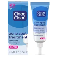 Clean & Clear Acne Spot Treatment Gel with 2% Salicylic Acid, 0.75 fl. oz