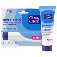 Clean & Clear Persa-Gel 10 Acne Spot Treatment, 10% Benzoyl Peroxide, 1 fl. oz (4 Pack)