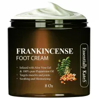 Frankincense Oil Foot Cream – Relieves Soreness & Stiffness, 8 fl. oz