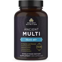 Multivitamin for Men by Ancient Nutrition, Ancient Multi Men's 40+ Once Daily Vitamin Supplement 90 ct, Vitamin A, Vitamin B and Vitamin K2, Supports Immune System, Paleo and Keto Friendly