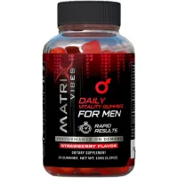 Daily Vitality Gummies for Men - Holistic Well-Being Support - Adaptogen-Enriched - Delicious Strawberry Flavor - 30-Day Supply