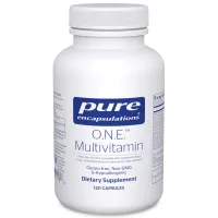 Pure Encapsulations O.N.E. Multivitamin - Once Daily Multivitamin with Antioxidant Complex Metafolin, CoQ10, and Lutein to Support Vision, Cognitive Function, and Cellular Health* - 120 Capsules